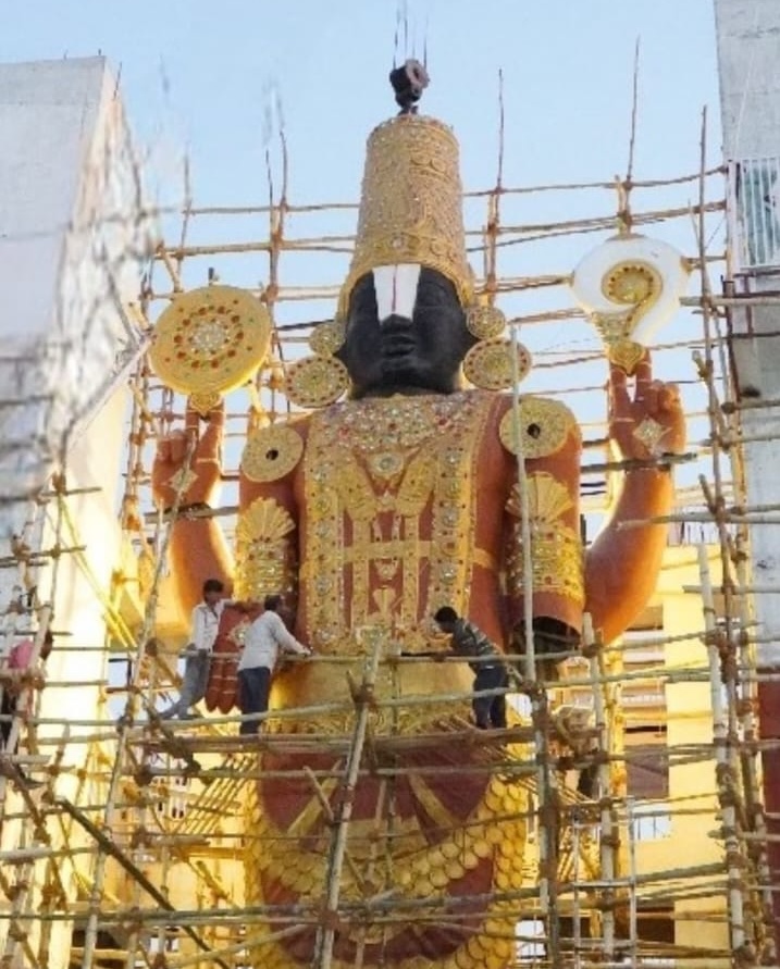 खंडवा में तिरुपति जैसा दिव्य अनुभव, तैयार हो रही एशिया की सबसे बड़ी बालाजी भगवान की मूर्ति